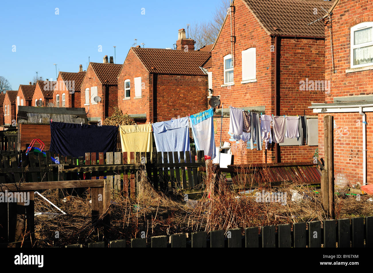 Council Estate Mansfield Stock Photo Alamy