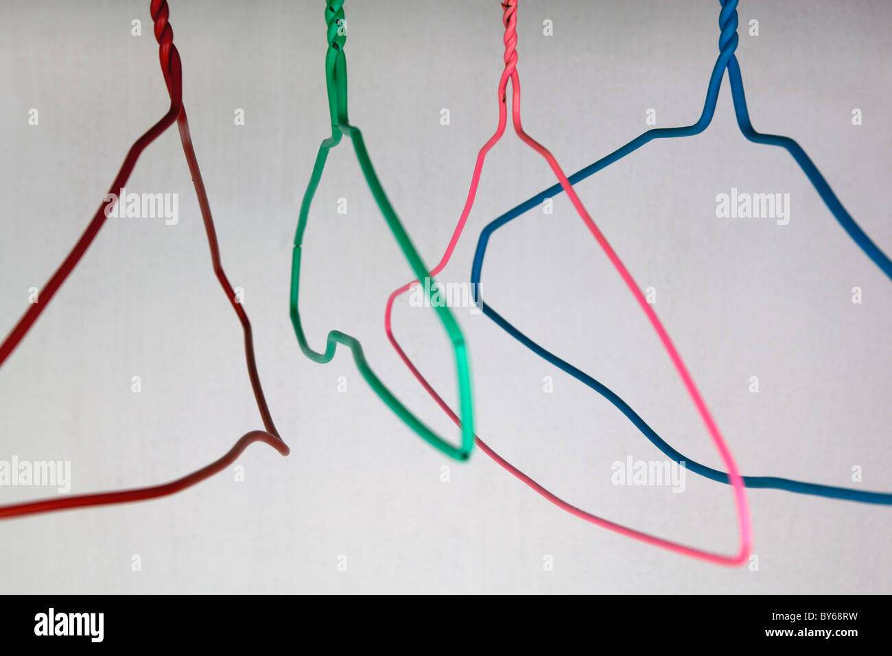 wire coat hangers Stock Photo Alamy