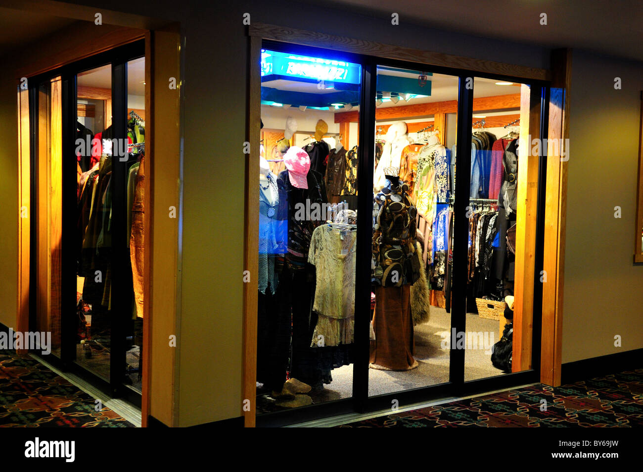 A clothing store in the Big Sky Resort ...