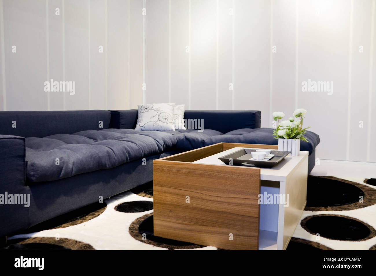 Luxury modern living room with nice sofa Stock Photo Alamy
