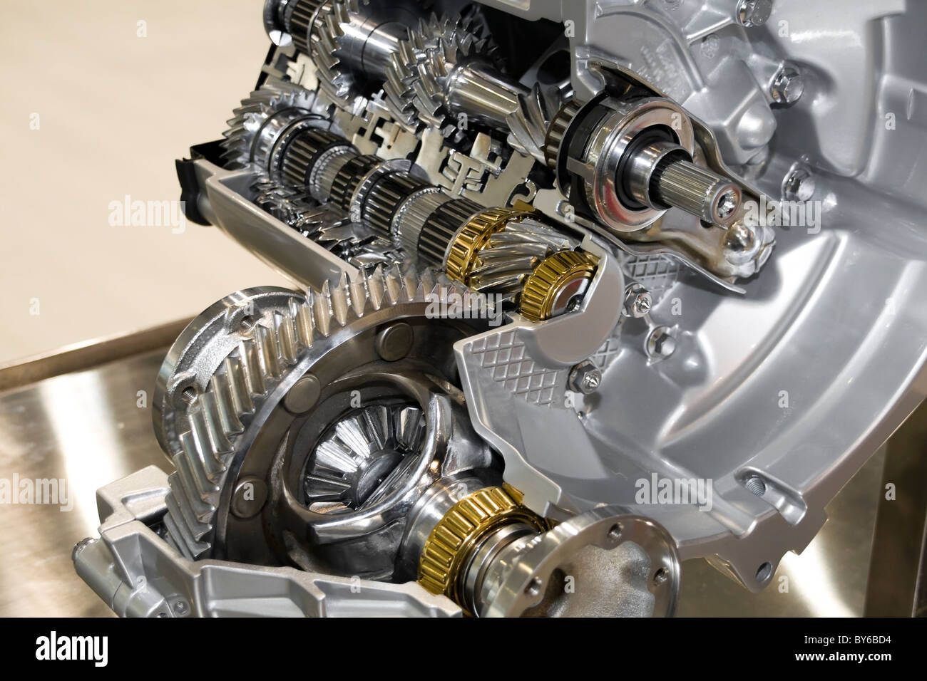 Automotive transmission gearbox with lots of details Stock Photo - Alamy