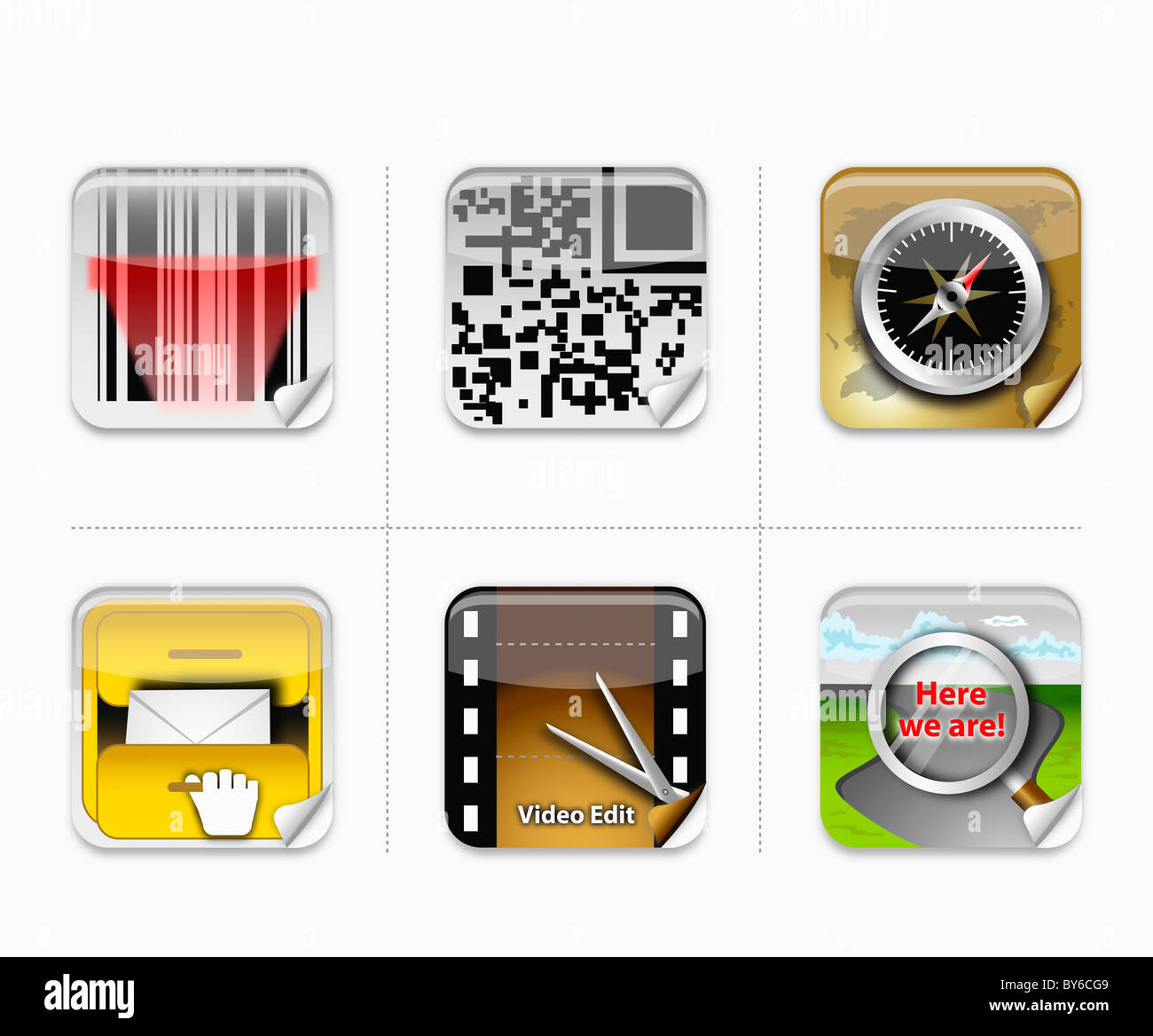 various types of icon Stock Photo Alamy