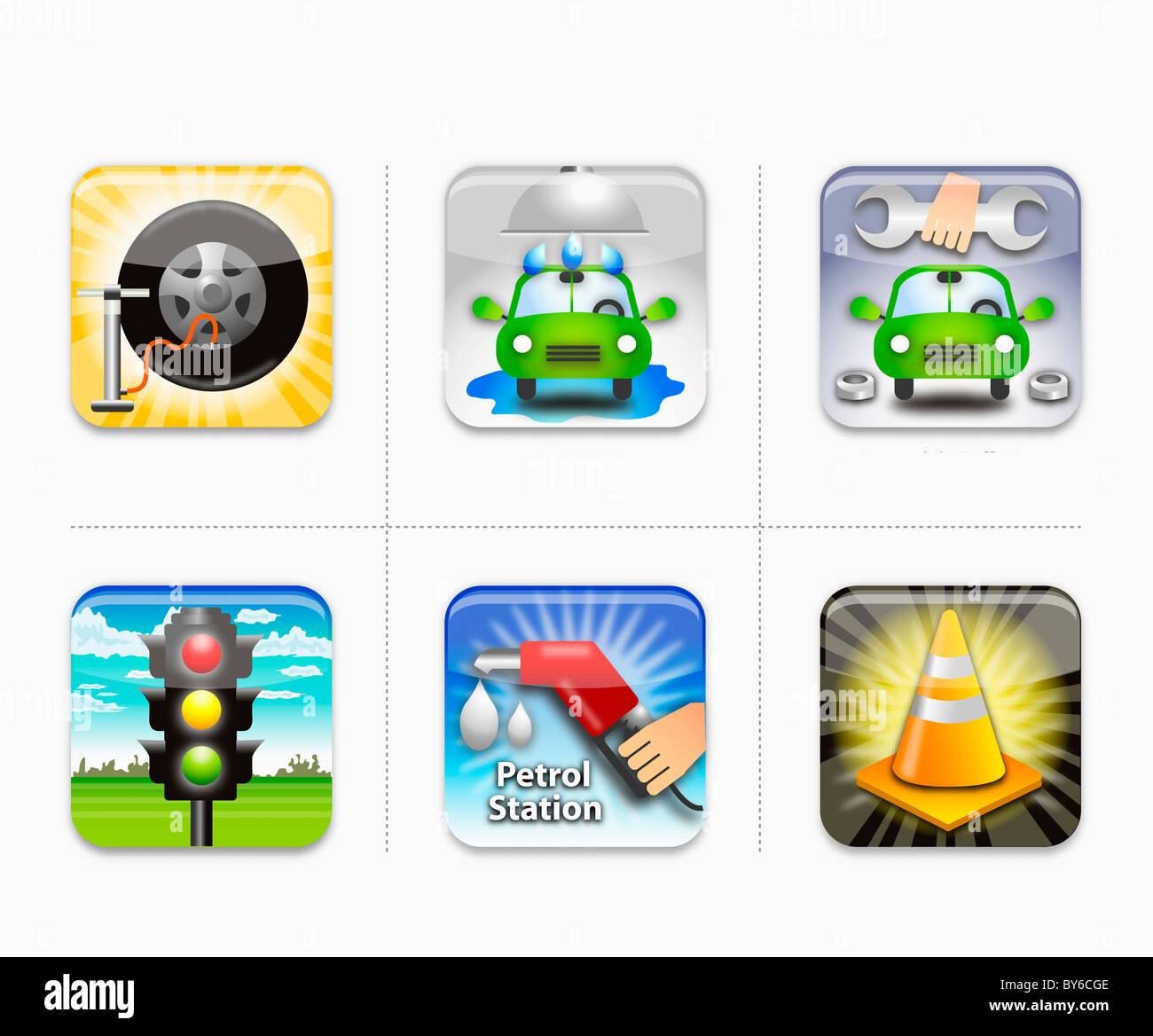 various types of icon Stock Photo Alamy
