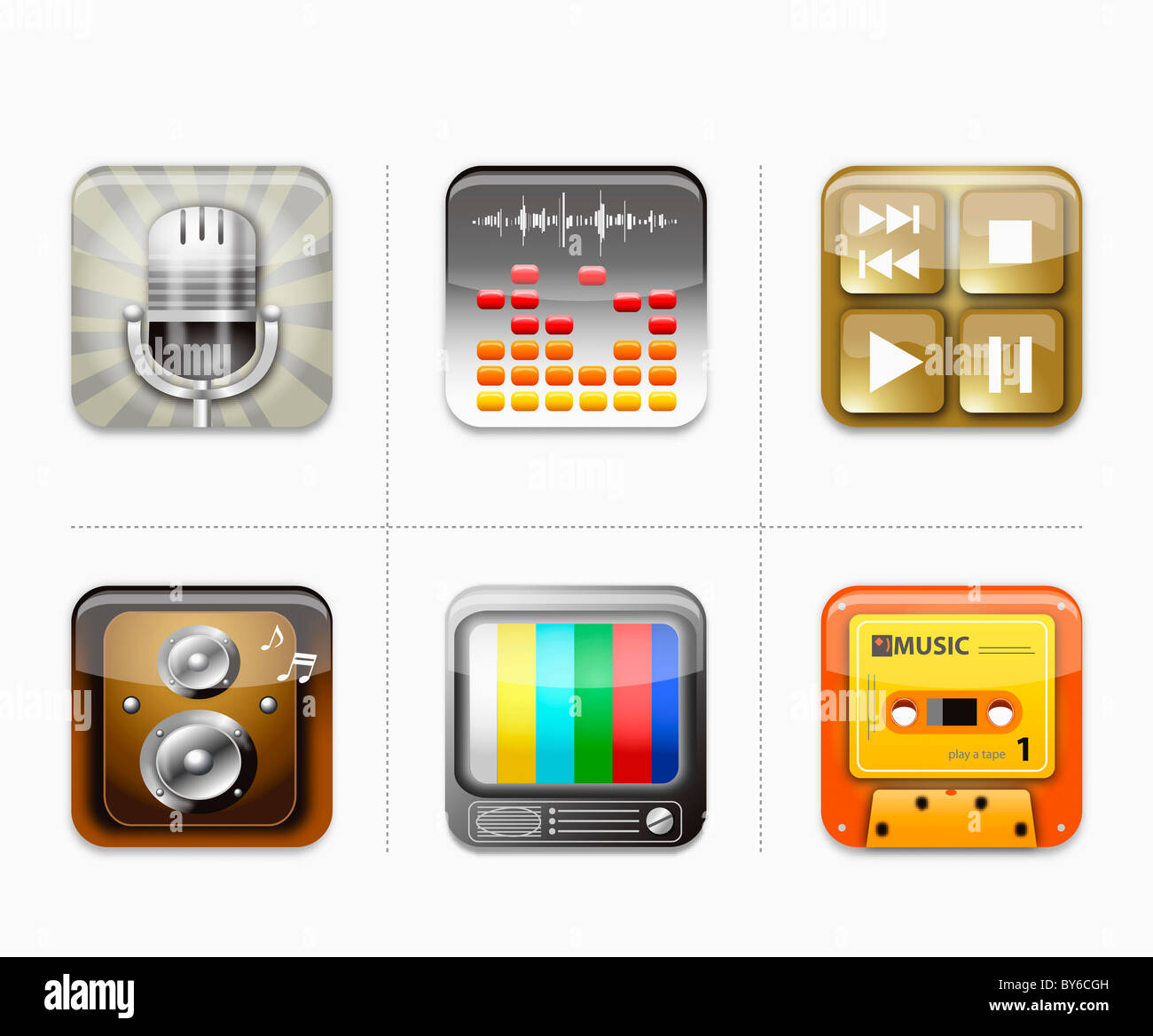 various types of icon Stock Photo Alamy