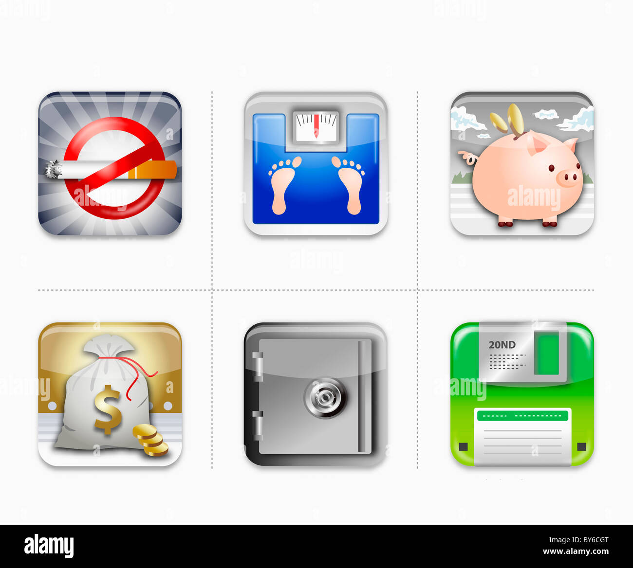 various types of icon Stock Photo - Alamy