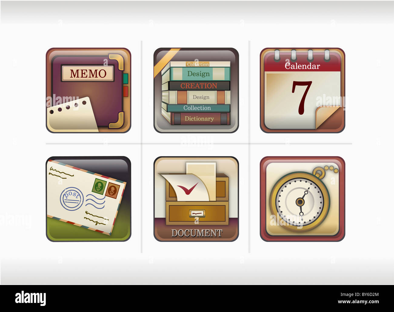 various types of icon Stock Photo Alamy