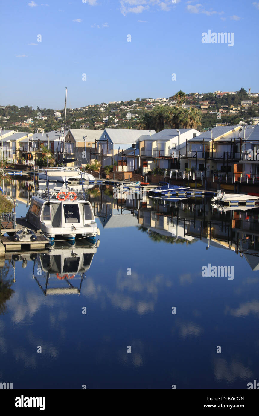 The waterfront of Knysna Quays in Cape Western Province South Africa Stock Photo