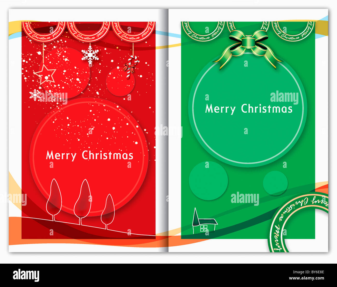 Christmas greeting background Stock Photo