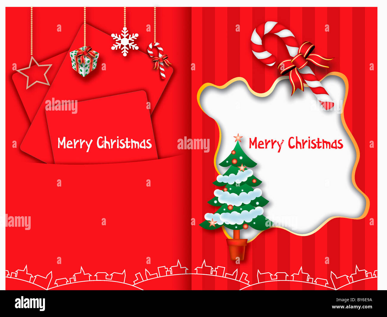 Christmas greeting background Stock Photo