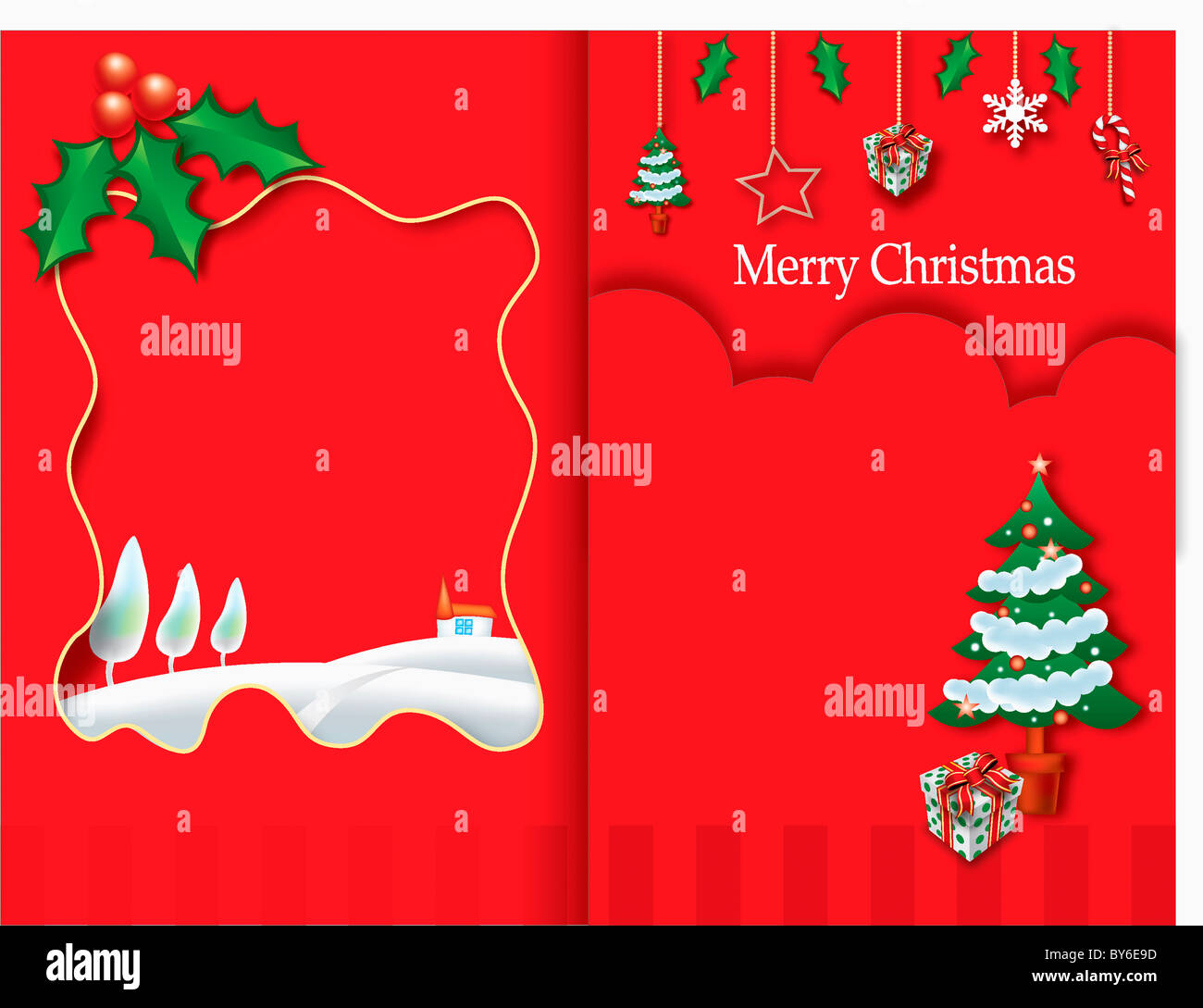 Christmas greeting background Stock Photo