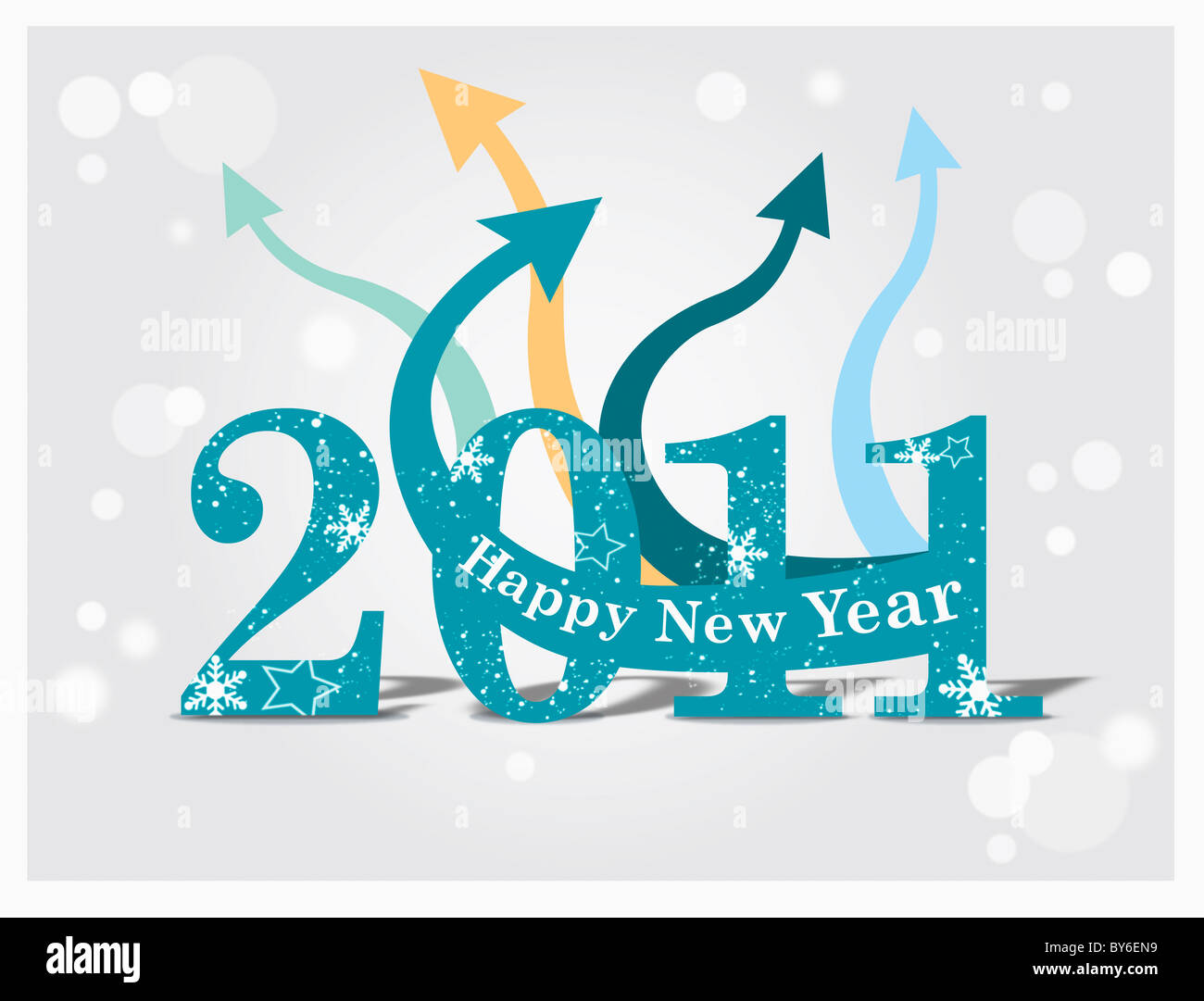 2011 happy new year Stock Photo