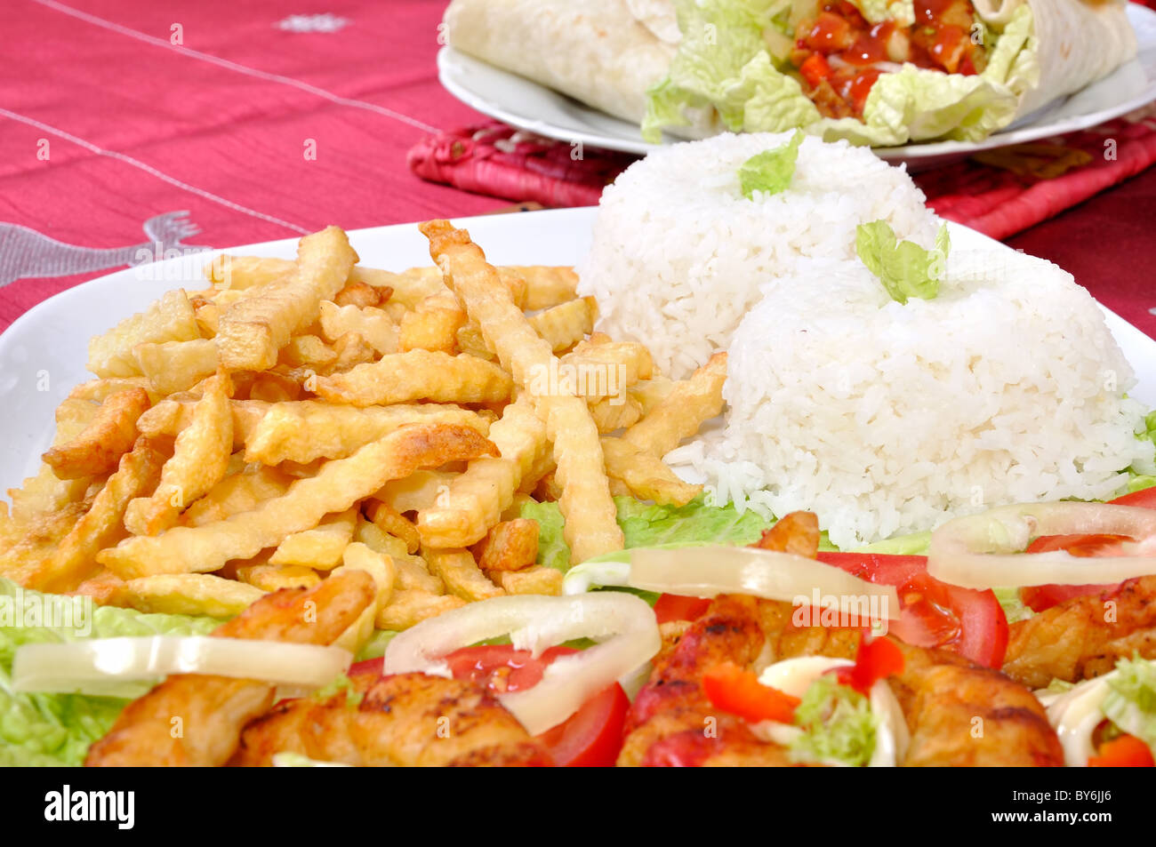 Diet surimi crabmeat with rice and vegetable Stock Photo Alamy