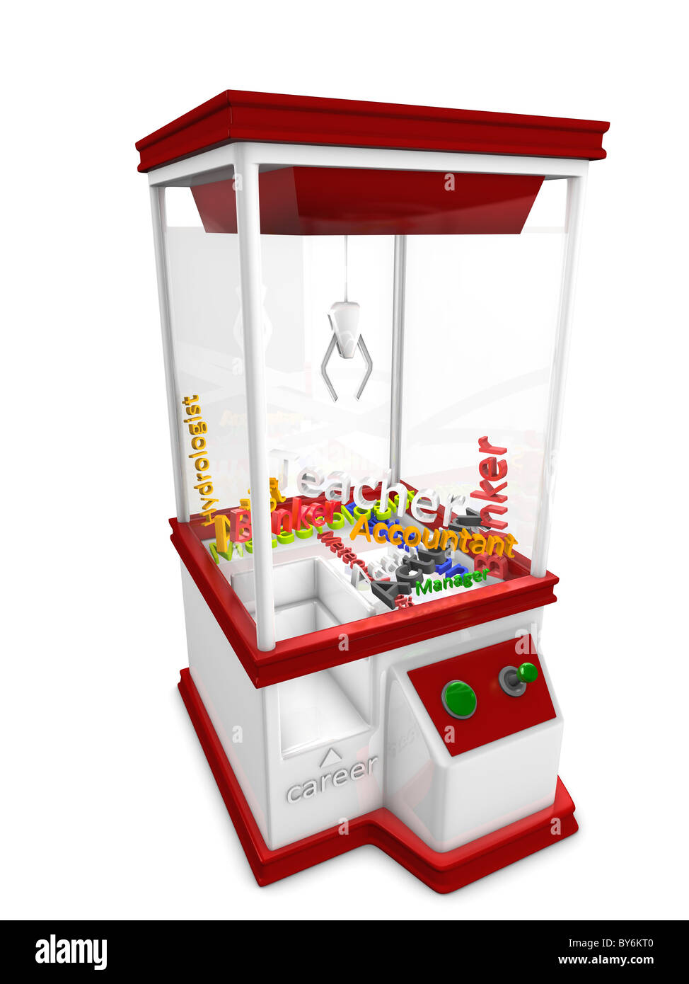 Job Catcher Machine Concept graphic; career machine, isolated on white background Stock ...