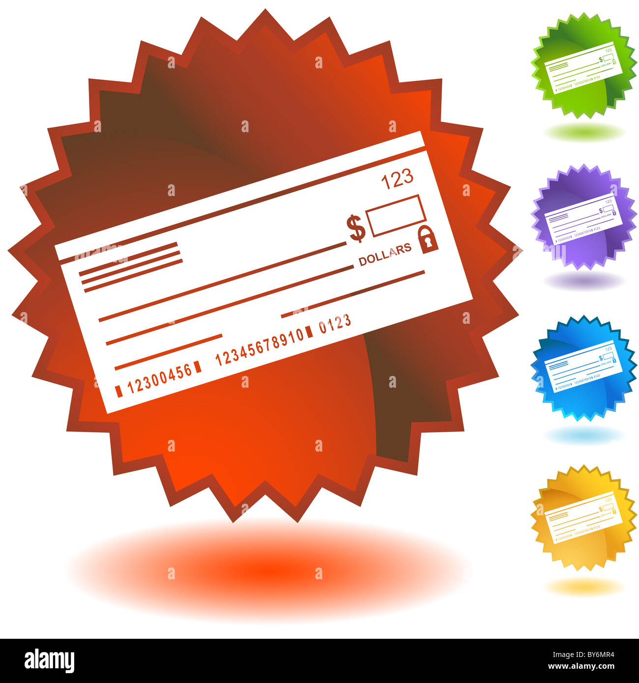 An image of a blank check Stock Photo - Alamy