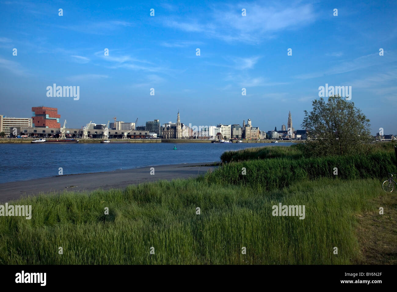 ANTWERP SKYLINE Stock Photo