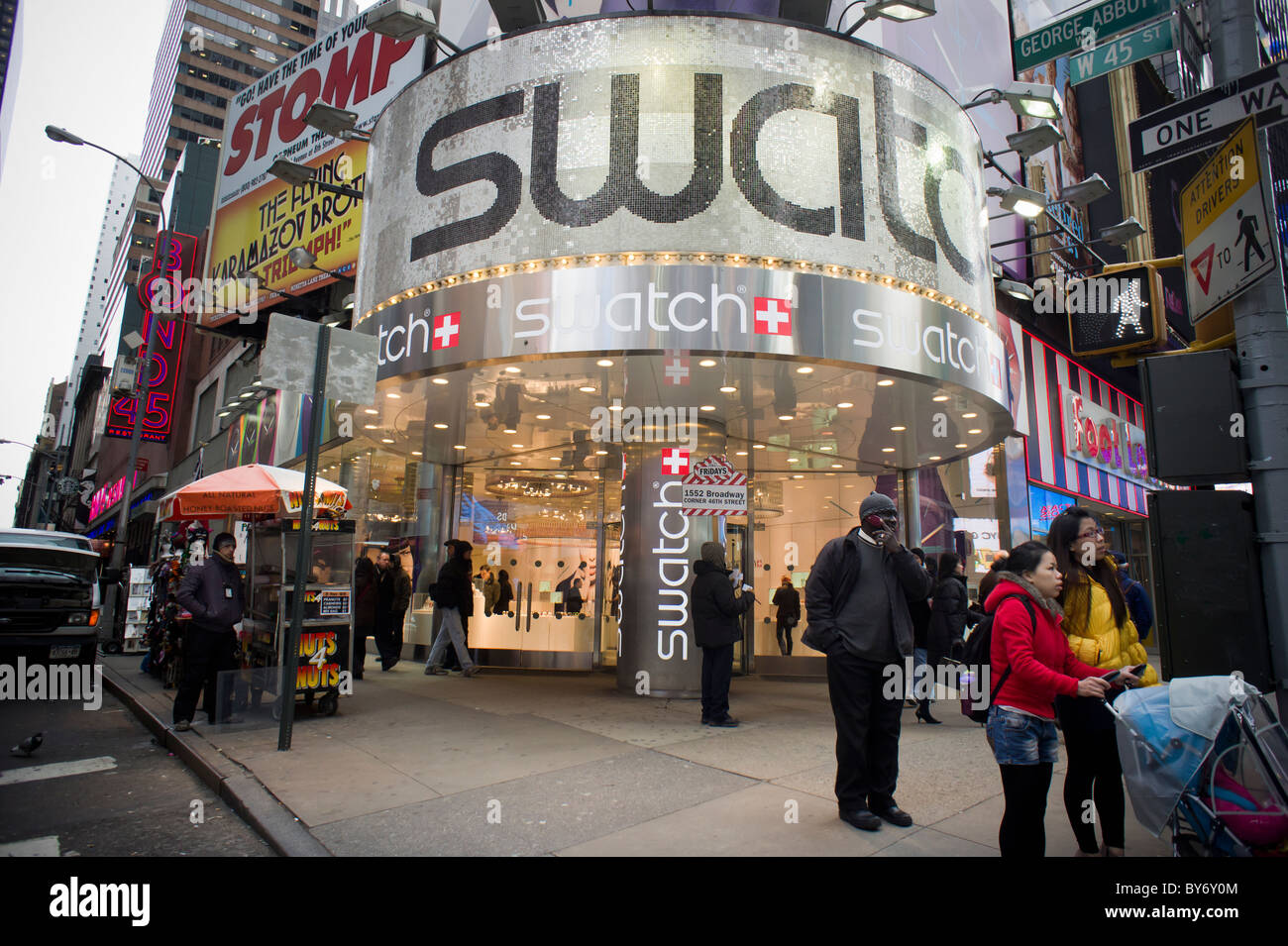 Time square new york swatch hi res stock photography and images Alamy