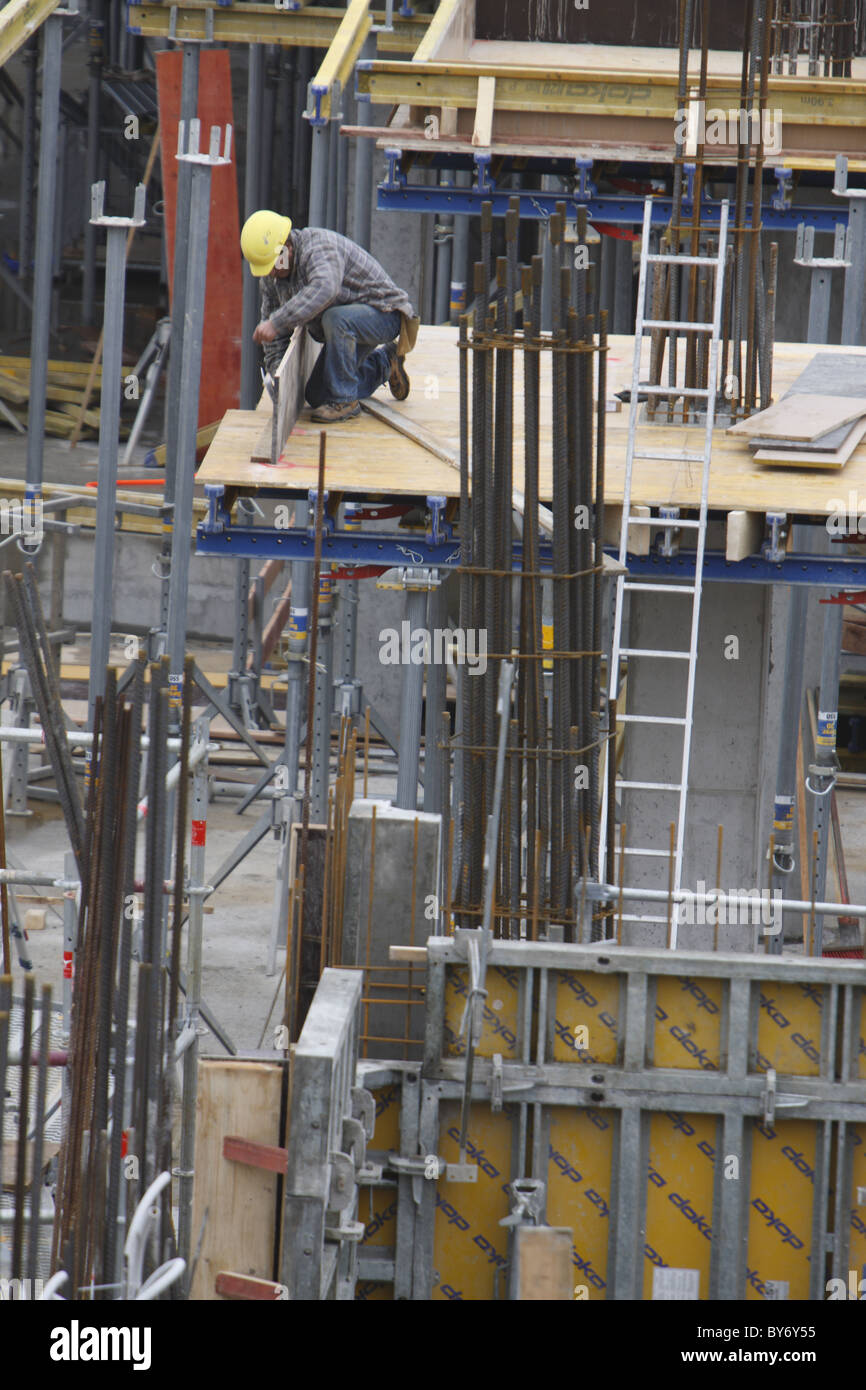 DEU, 20101109, worker at a building site Copyright (c) Gerhard Leber Stock Photo