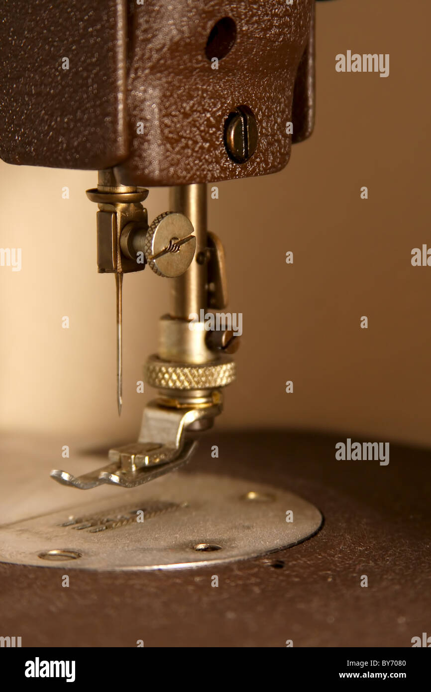 antique, old sewing machine foot Stock Photo Alamy