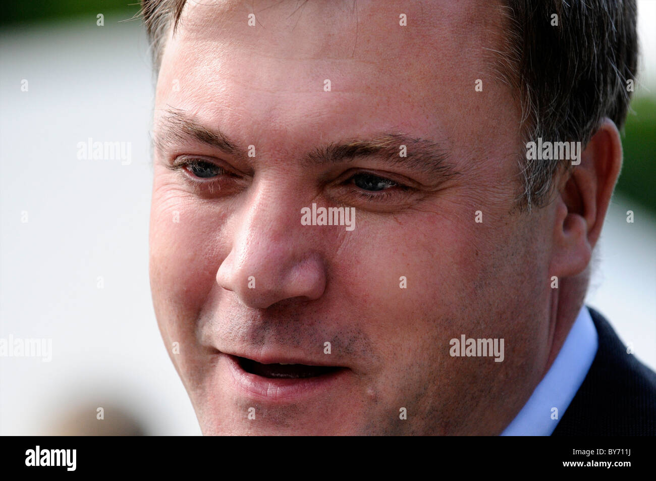 Ed Balls MP at the Burston School Strike Rally which was the longest running strike UK History Stock Photo