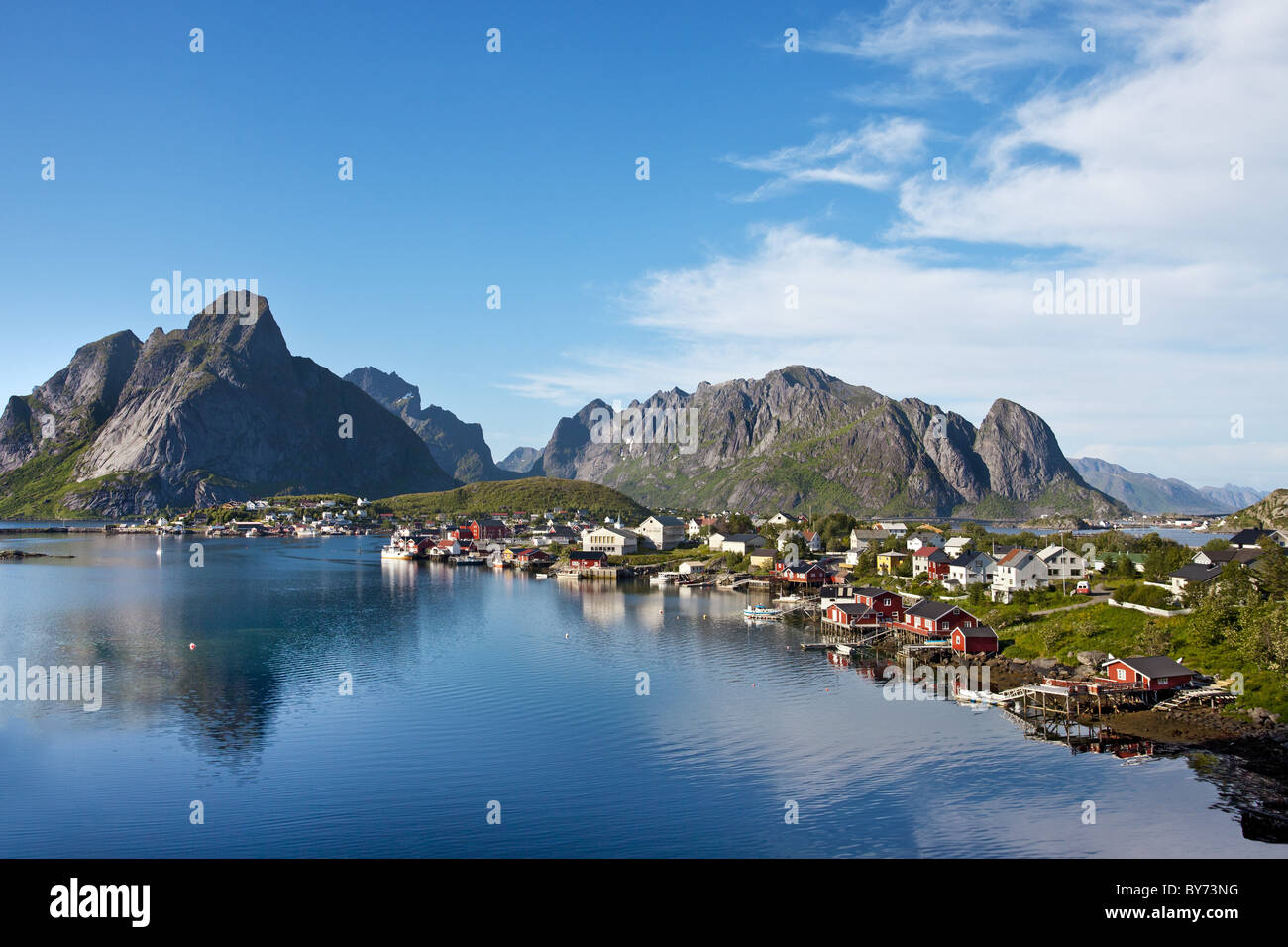 Reine village, Moskenesoya, Lofoten Islands, North Norway, Norway Stock ...