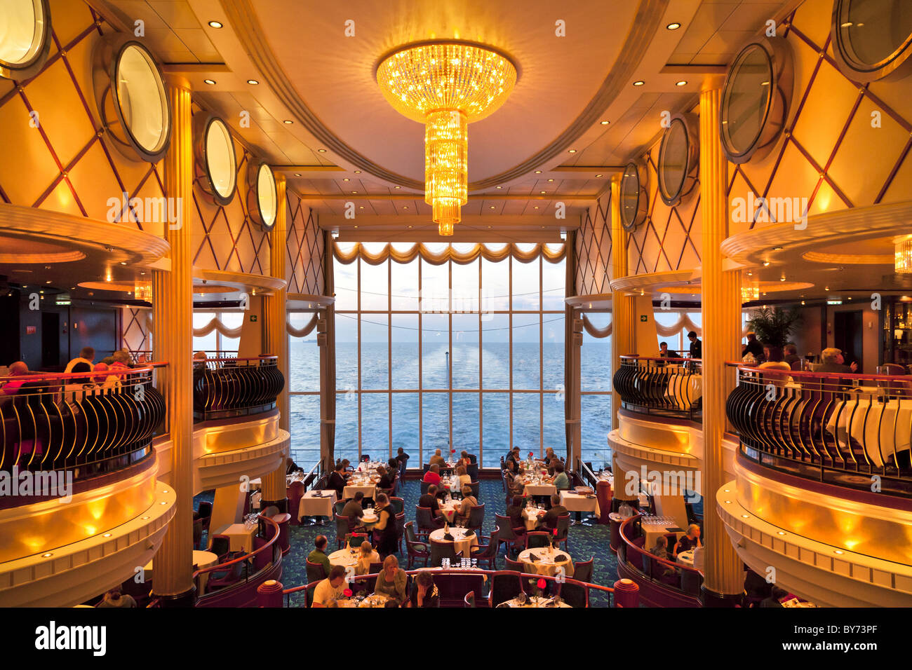 Restaurant, Ferry cruise ship Color Fantasy, Route Kiel - Oslo, South  Norway, Norway Stock Photo - Alamy