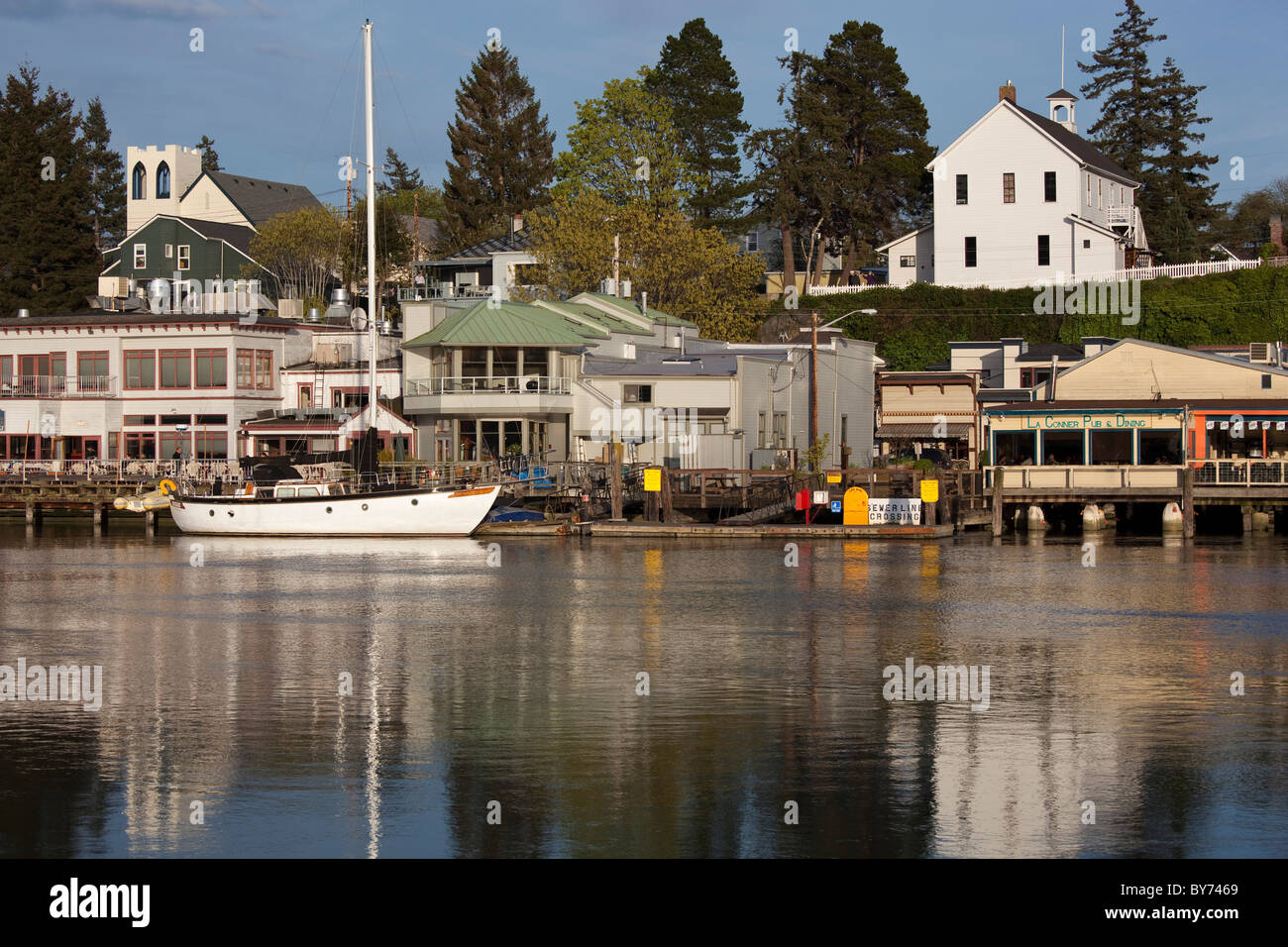 Waterfront, La Conner, Skagit County, Washington, USA Stock Photo Alamy