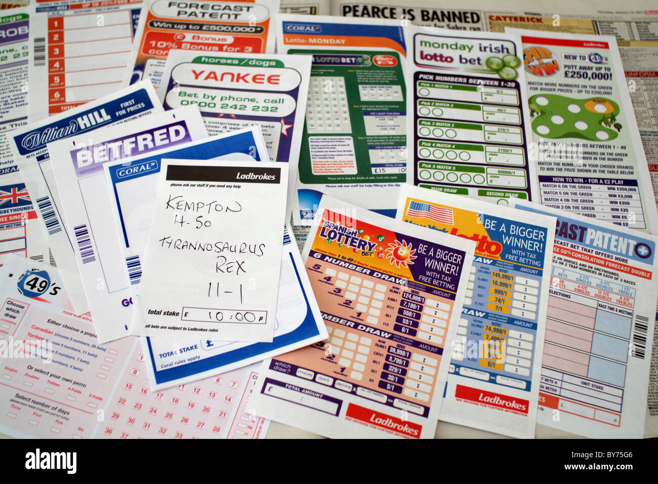 Betting slips hires stock photography and images Alamy