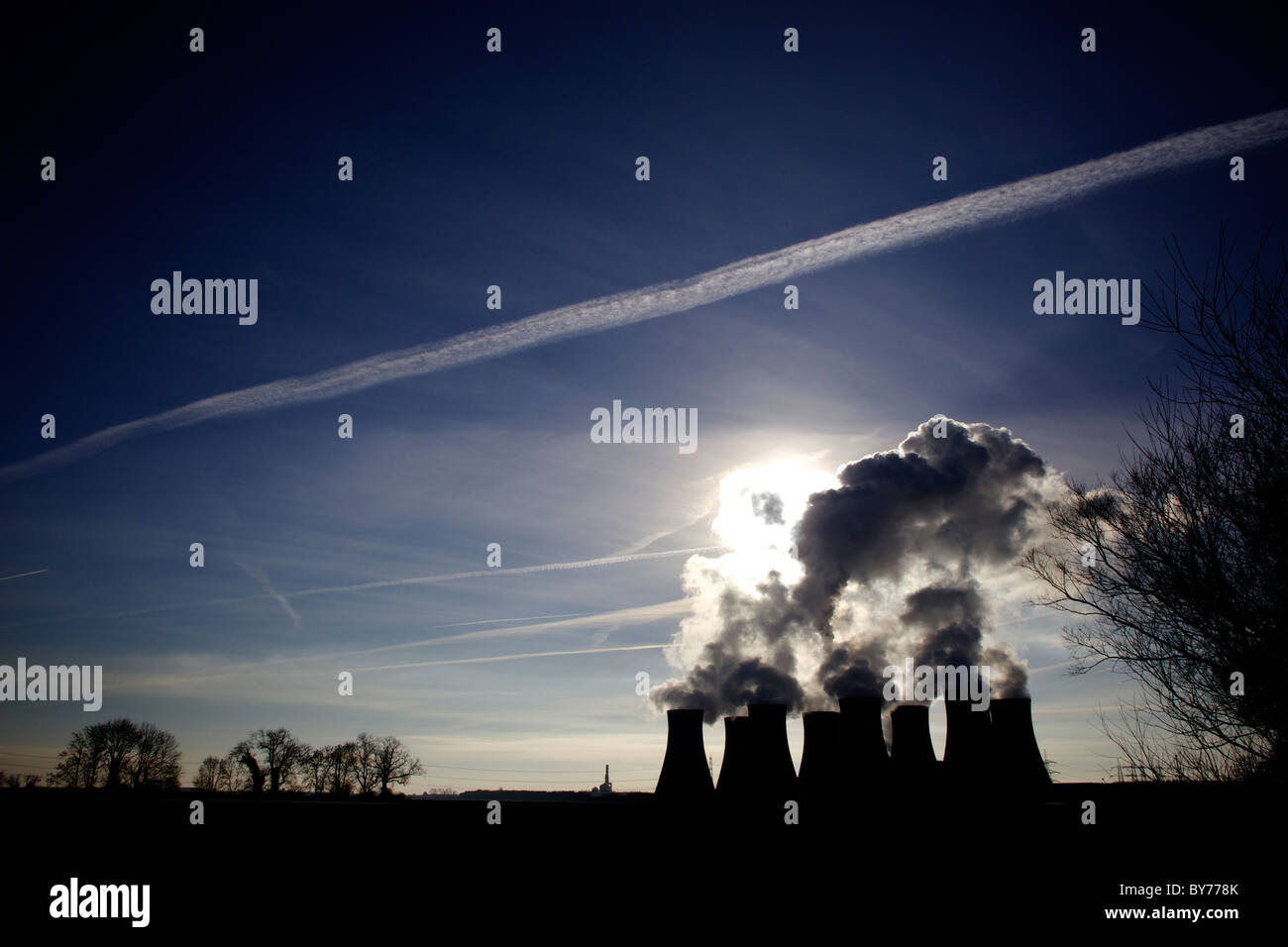 Eggborough Power Station. A large coal fired power station in North Yorkshire, England. Stock Photo