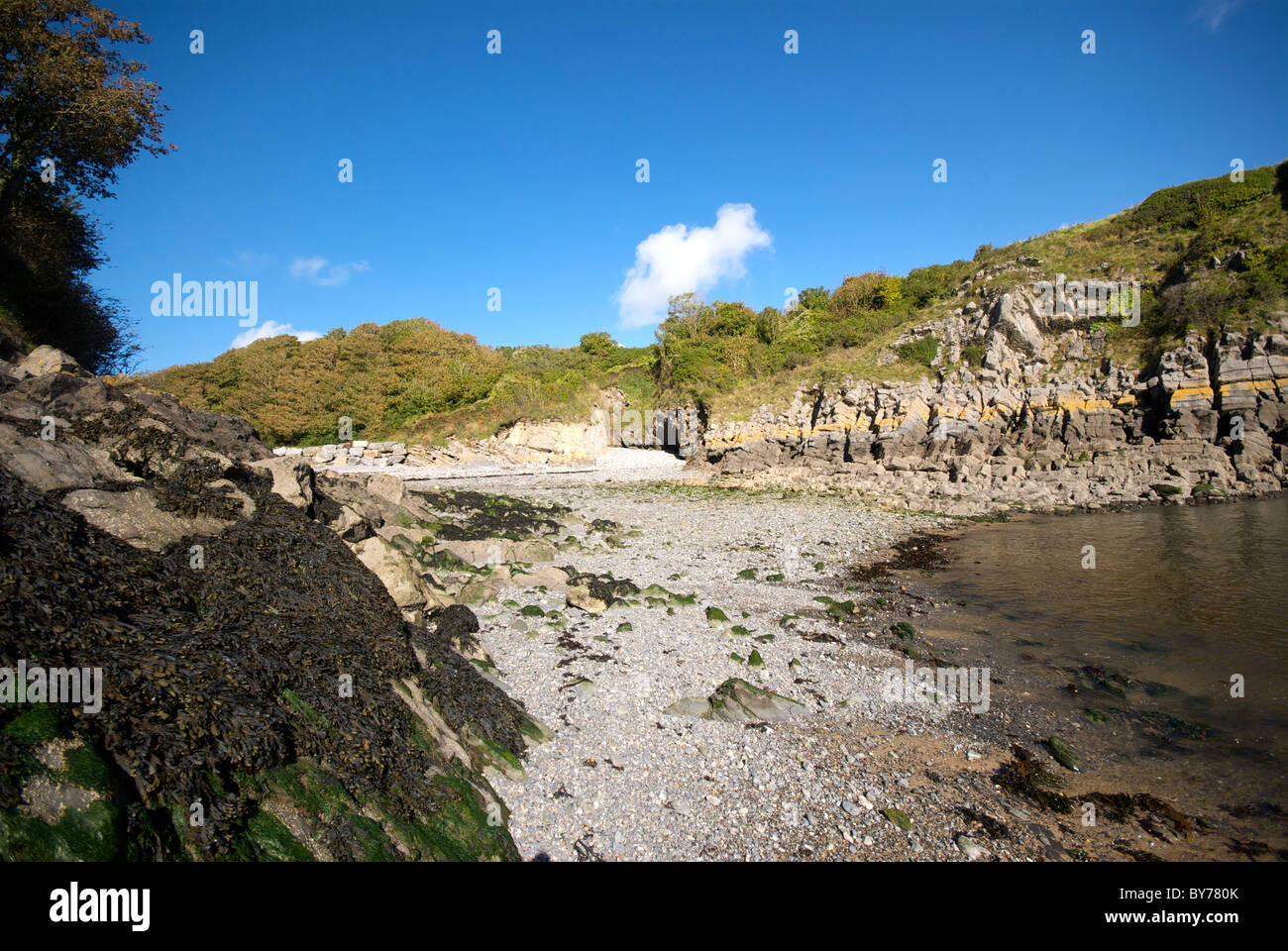 Stackpole Harbor Harbour Bay Pembrokeshire Wales UK National Trust ...