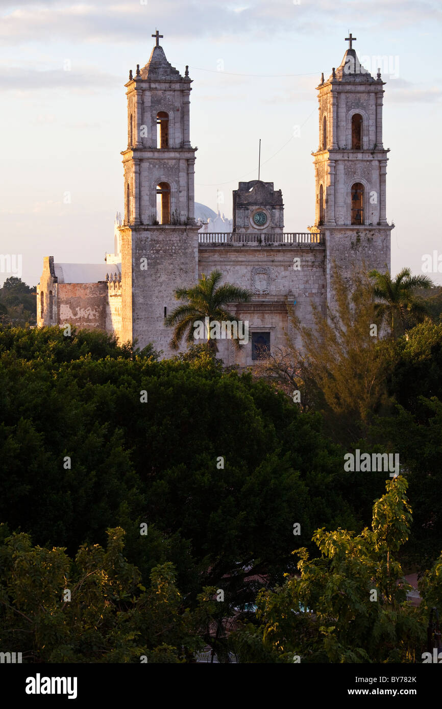 Cathedral of San Gervasio, Valladolid, Yucatan, Mexico Stock Photo