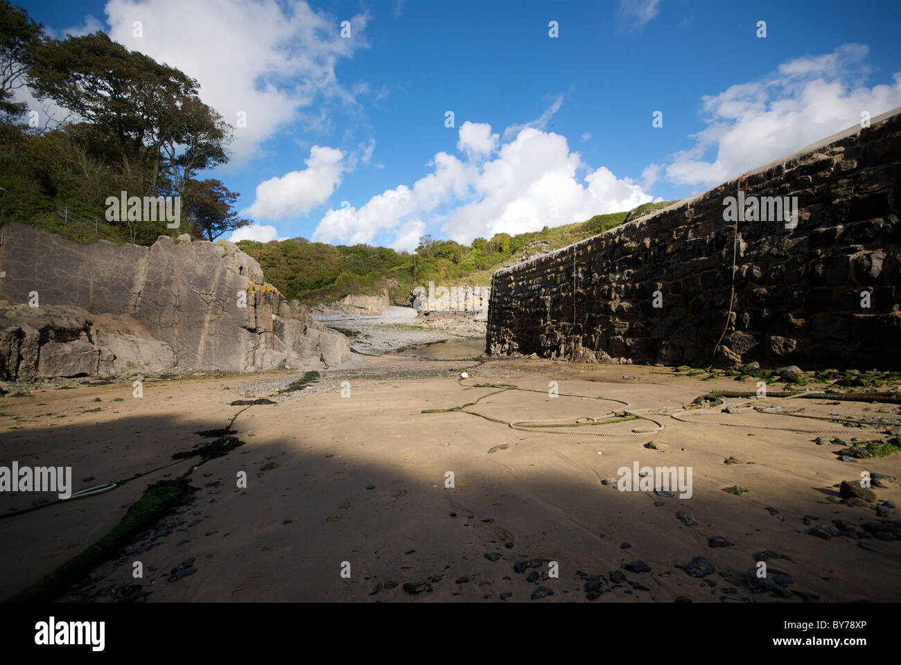 Stackpole Harbor Harbour Bay Pembrokeshire Wales UK National Trust ...