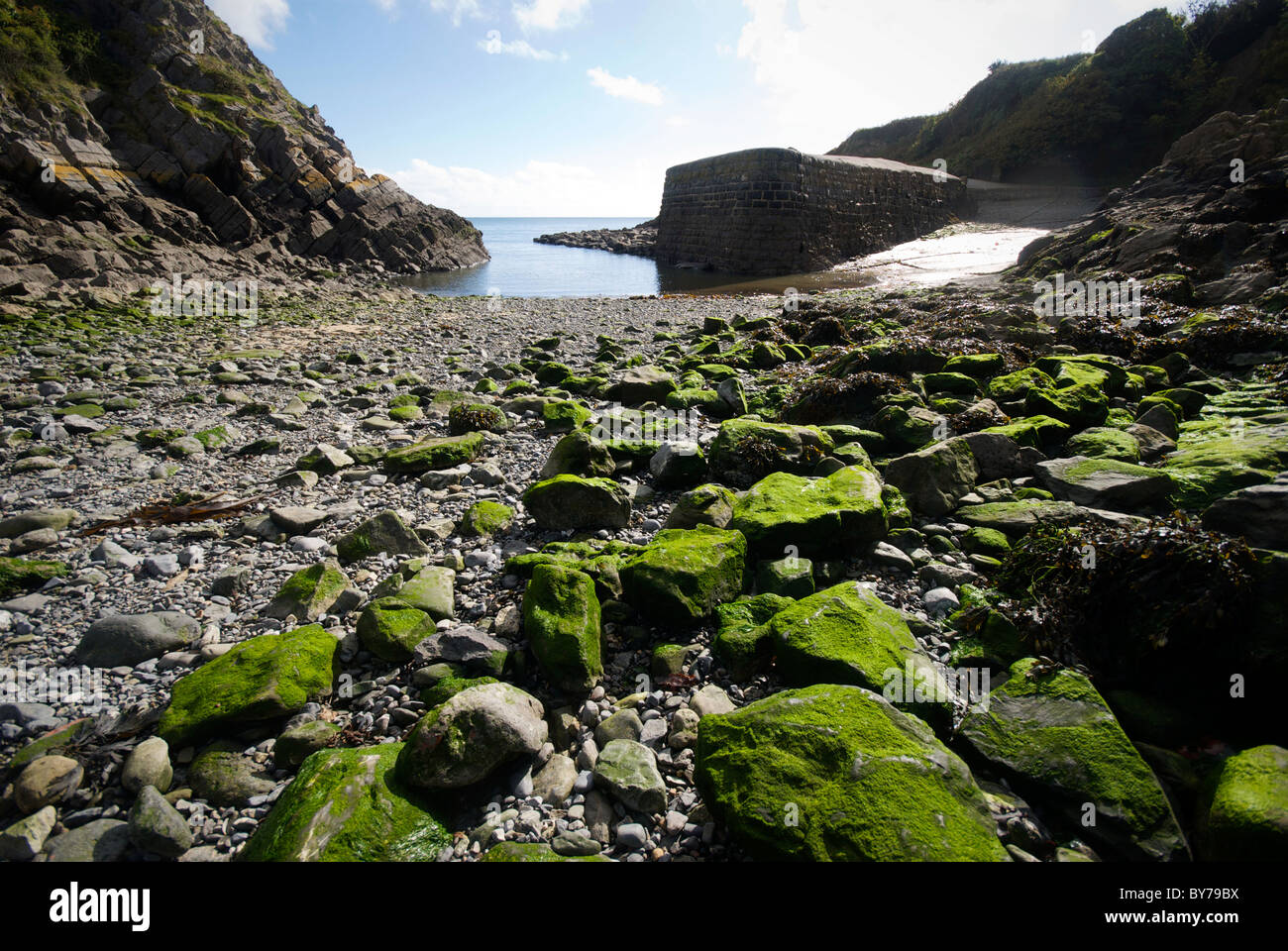 Stackpole Harbor Harbour Bay Pembrokeshire Wales UK National Trust