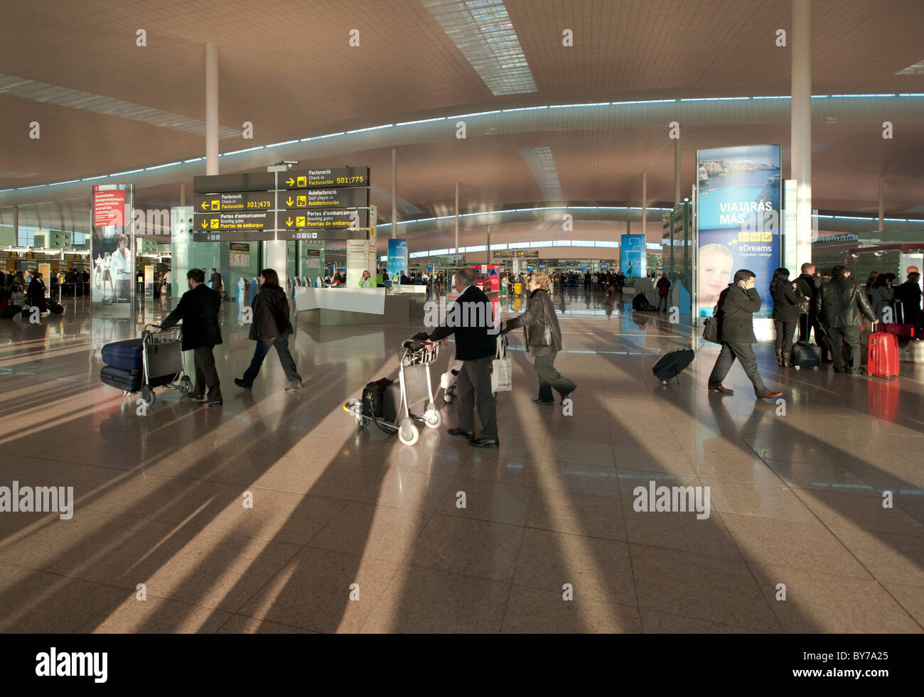 Barcelona Airport Stock Photo
