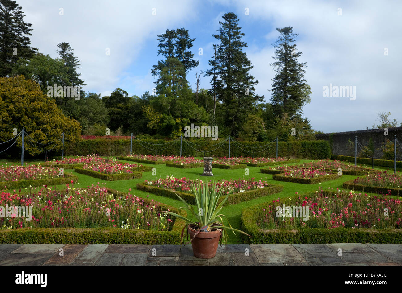 The Walled Garden in Strokestown House Demesne, County Roscommon, Ireland Stock Photo