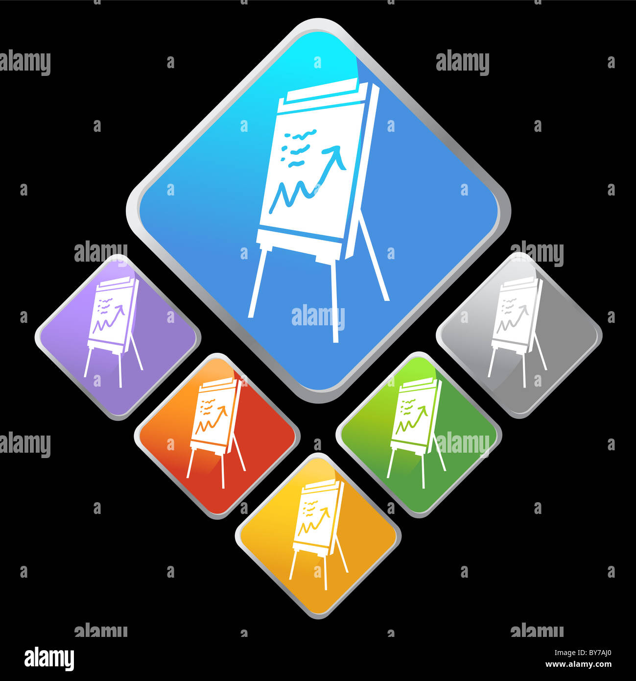 Easel with graph icon hires stock photography and images Alamy