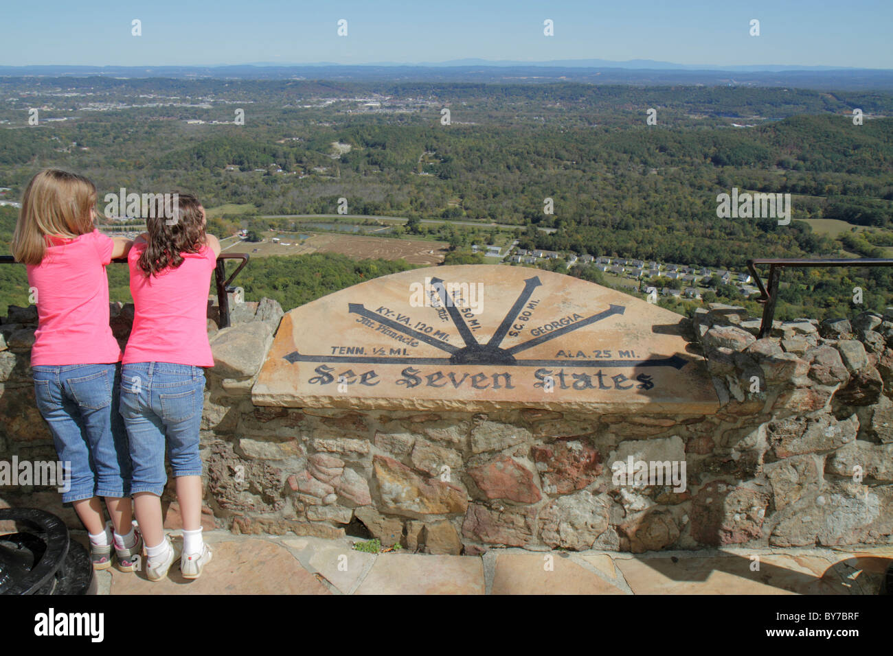Lookout Mountain Rock City Lover's Leap seven states roadside