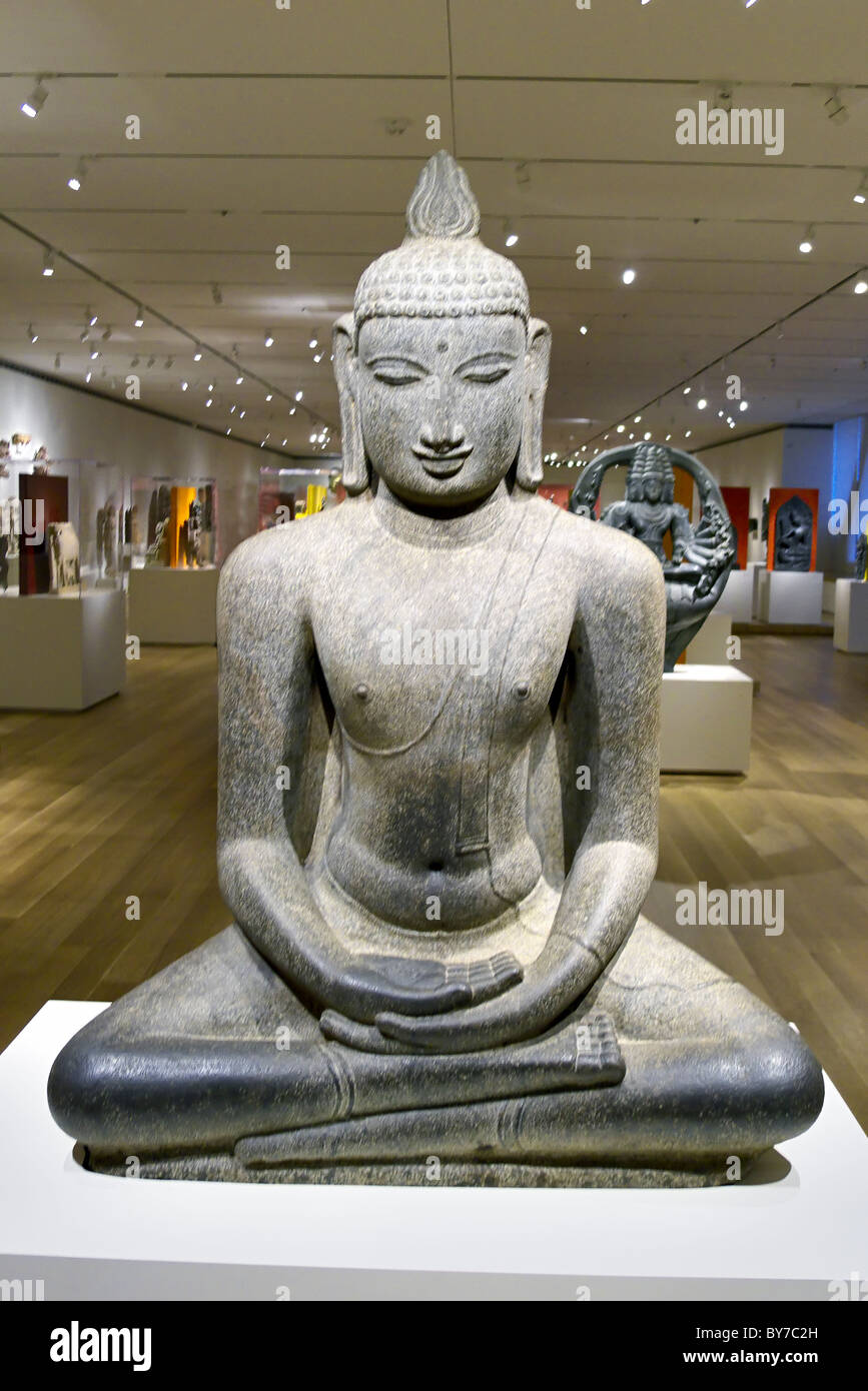 Statue of Buddha, Chicago Art Institute Stock Photo