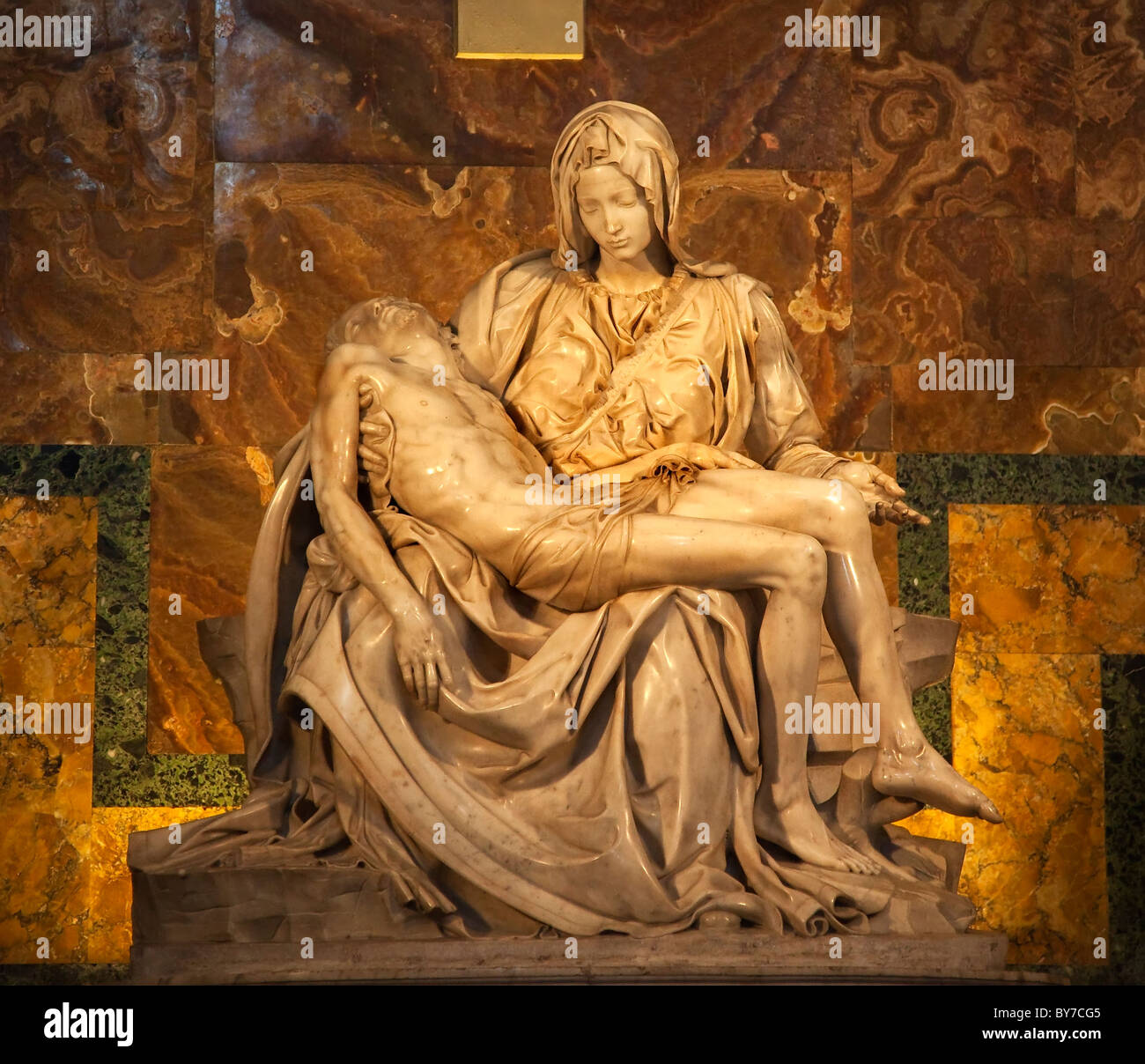 Michelangelo Pieta Sculpture Vatican Inside Rome Italy Stock Photo