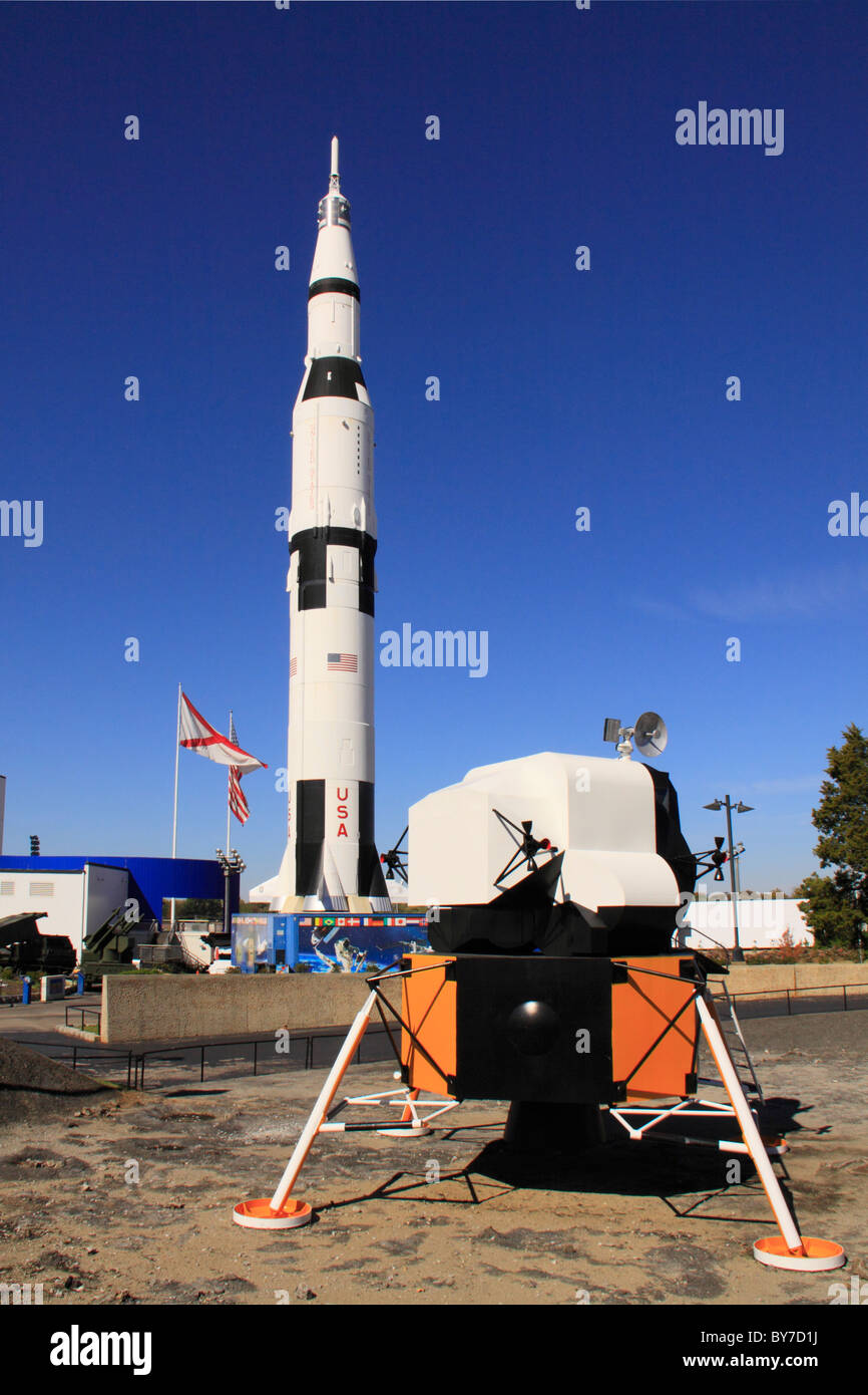 Lunar Excursion Module and Saturn V Replica, U.S. Space & Rocket Center