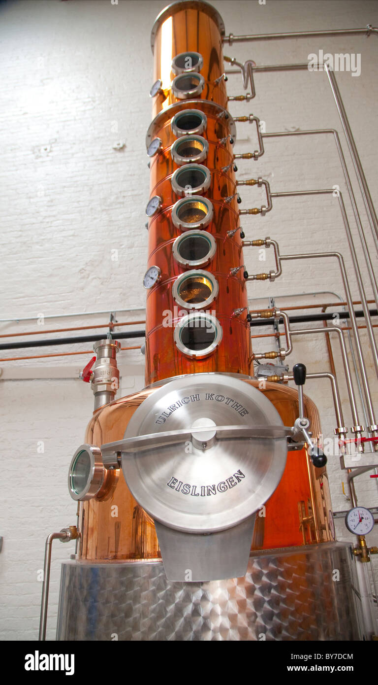 Gin distilling equipment Stock Photo Alamy