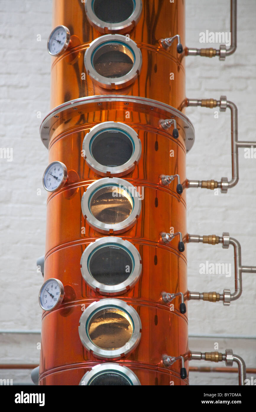 Gin distilling equipment Stock Photo Alamy
