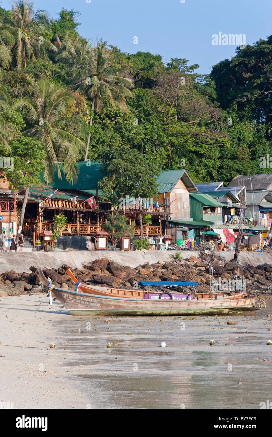Bars, Shops and Boats by Hat Ton Sai (Tonsai Beach), Ko Phi Phi Don