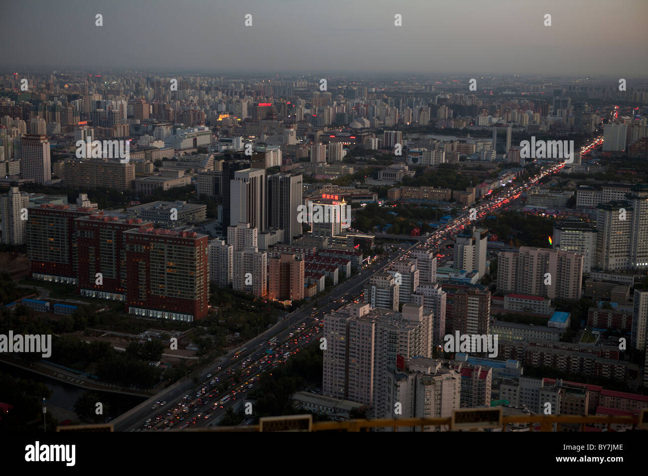 Beijing view of the City late afternoon Stock Photo