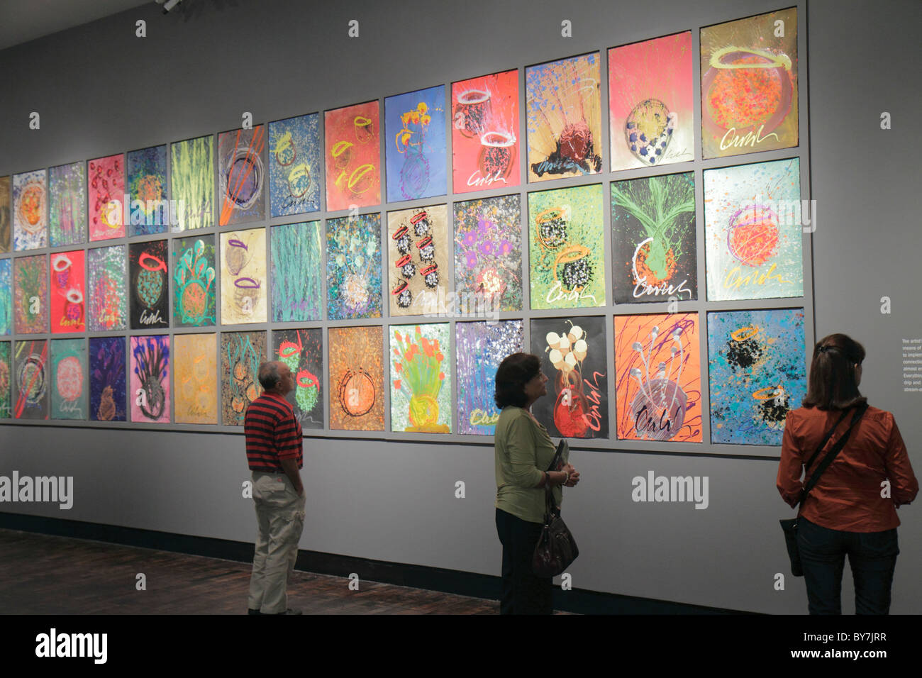 Nashville Tennessee,Frist Center for the Visual Arts,museum,art artwork gallery galleries,exhibit exhibition collection,Dale Chihuly,drawing,painting, Stock Photo