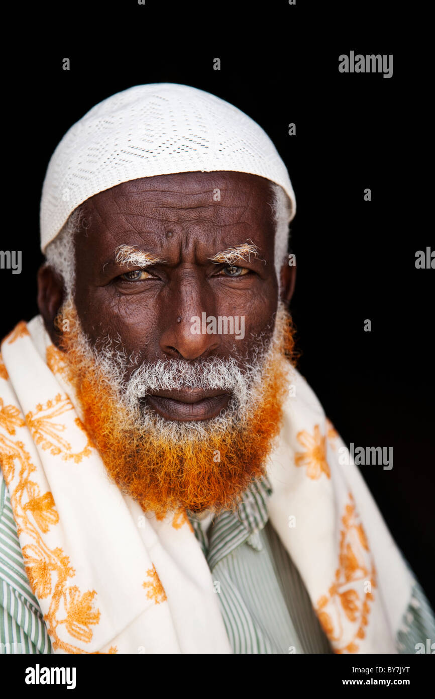 Trader at Hargeisa market, Somaliland Stock Photo
