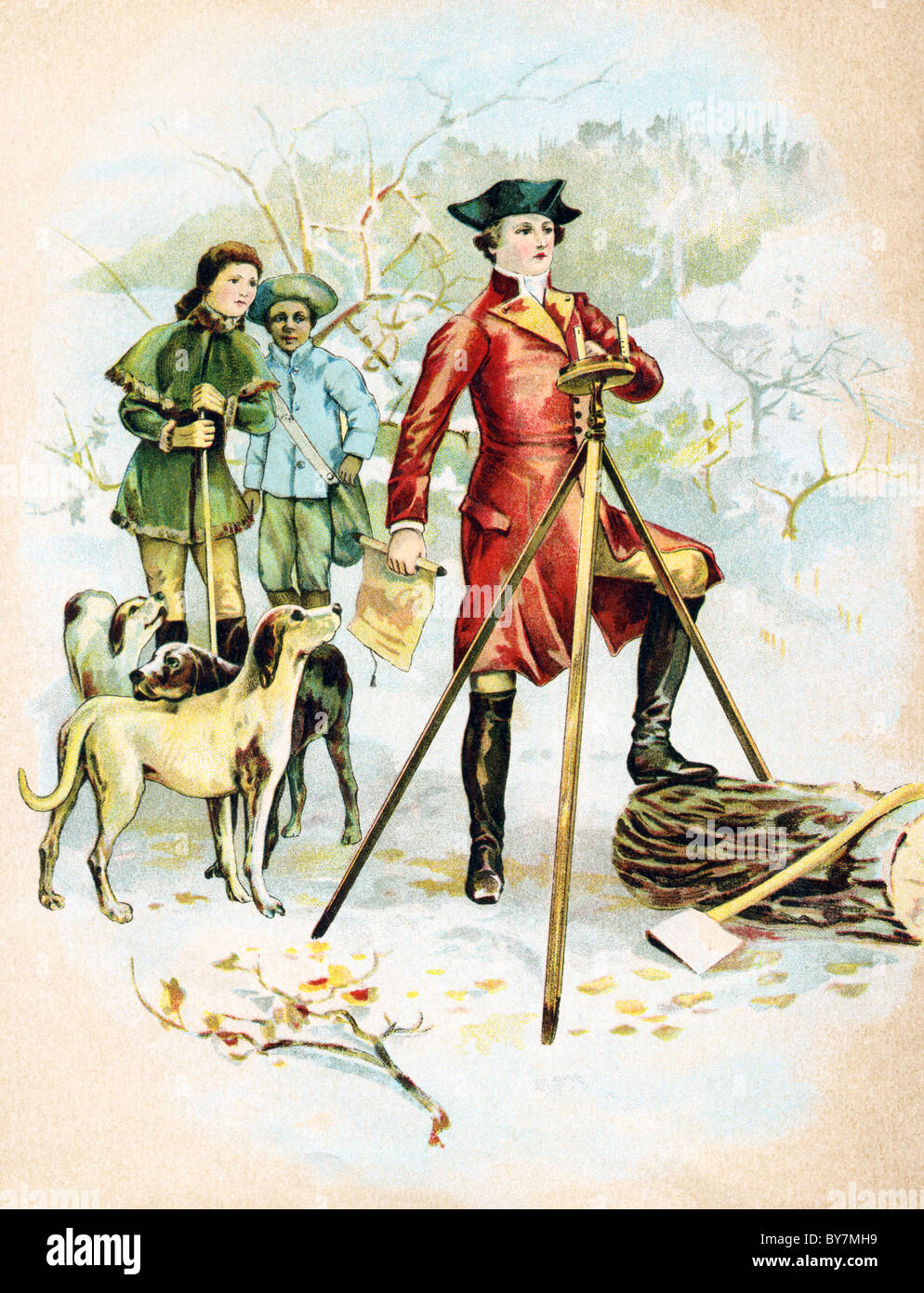 washington as surveyor hires stock photography and images Alamy