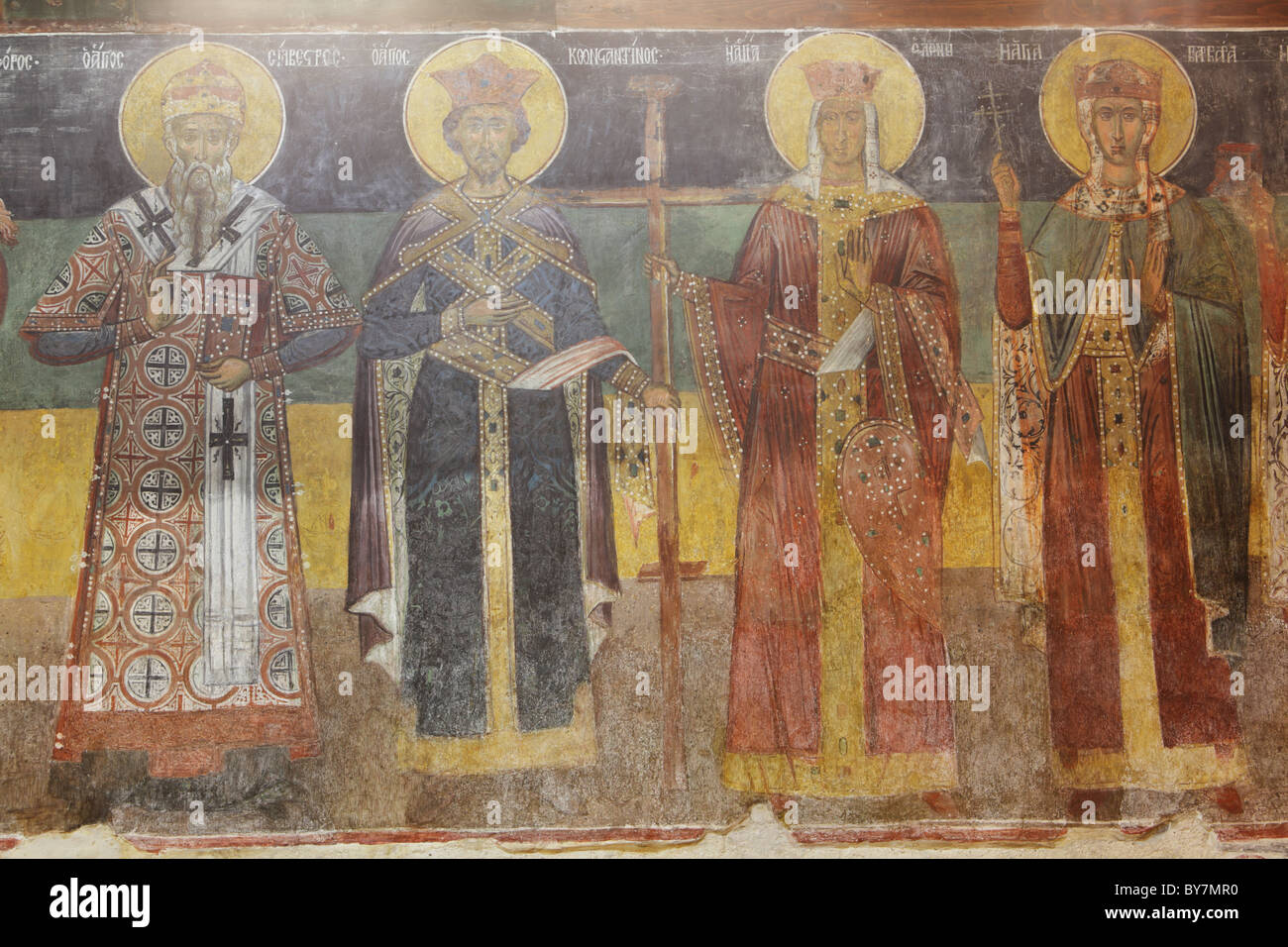 Interior of the church of St. Stephen, Nessebar, Bulgaria Stock Photo