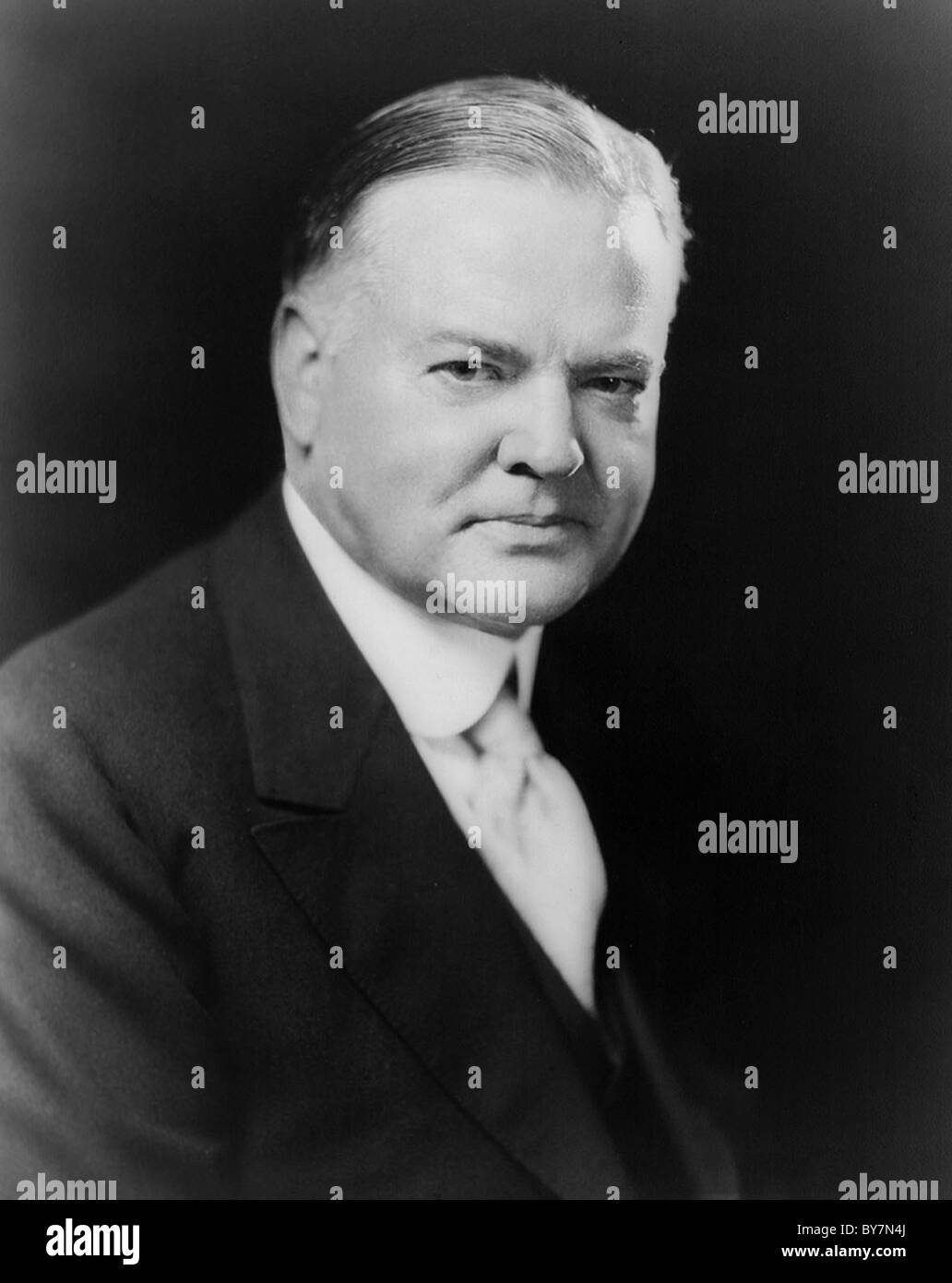 Herbert Clark Hoover was the 31st President of the United States (1929–1933). Stock Photo