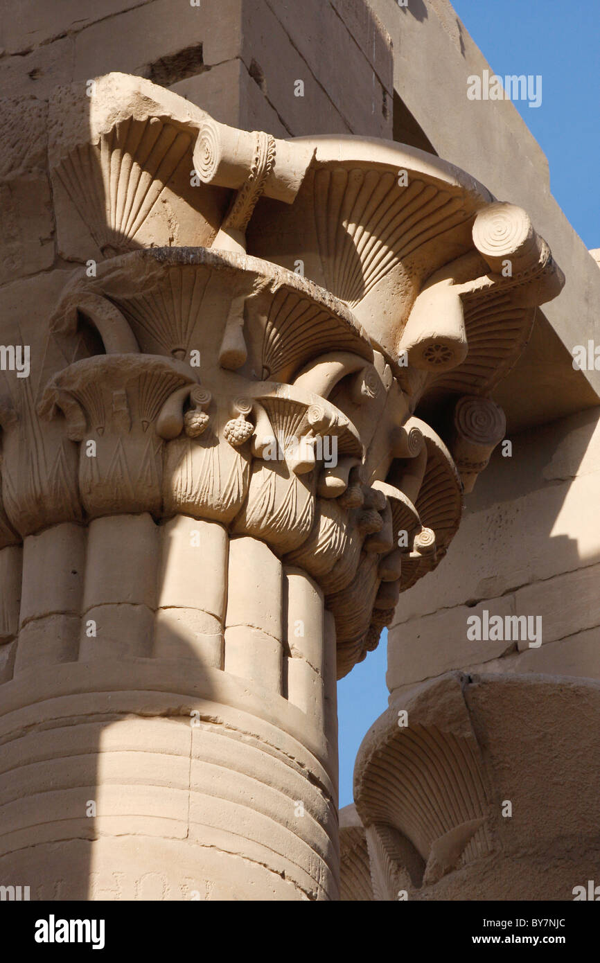 Temple of Philae, Lake Nasser, Egypt Stock Photo