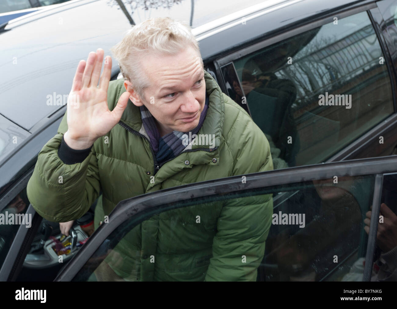 Julian Paul Assange founder of WikiLeaks Stock Photo